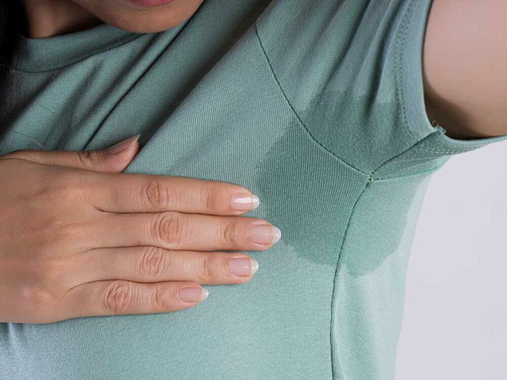 Hyperhidrose (Übermäßiges Schwitzen) unter den Achseln