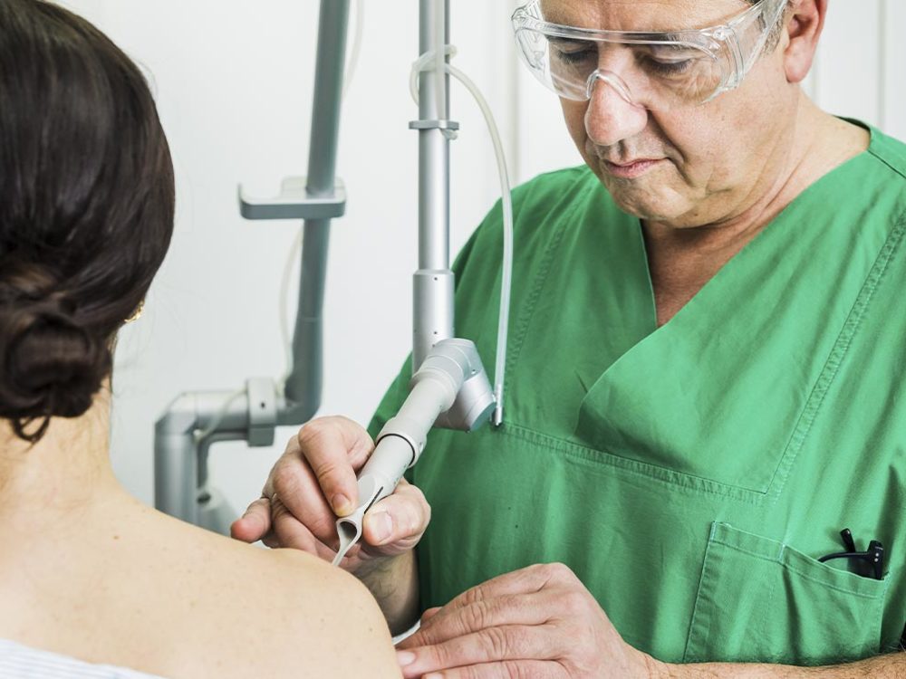 Entfernung mittels Laser